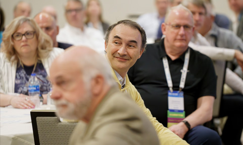Battery industry professionals at the Quarter-Century Club breakfast during the BCI Convention.