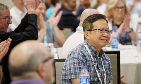 Battery industry professionals at the Quarter-Century Club recognition breakfast during the BCI Convention.