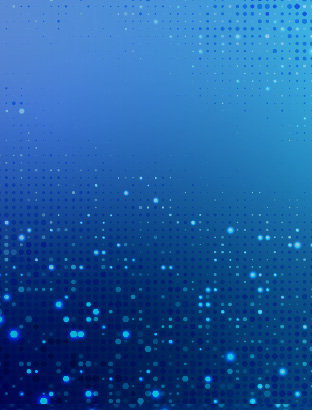 Blue sparkle graphic for the BCI Convention.