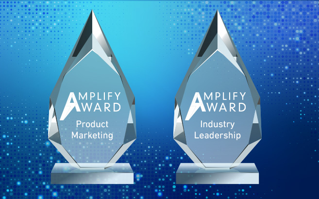 BCI Amplify Award statues. BCI Amplify Award statues.