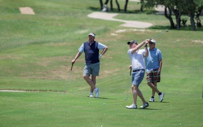 golfing at BCI
